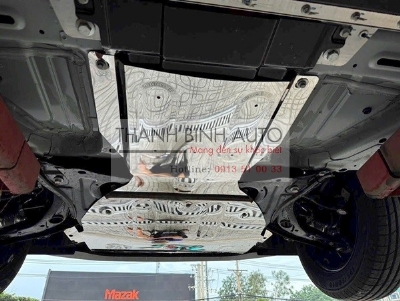 Tấm chắn gầm và bảo vệ pin chất liệu inox dập 2D cho xe VF5